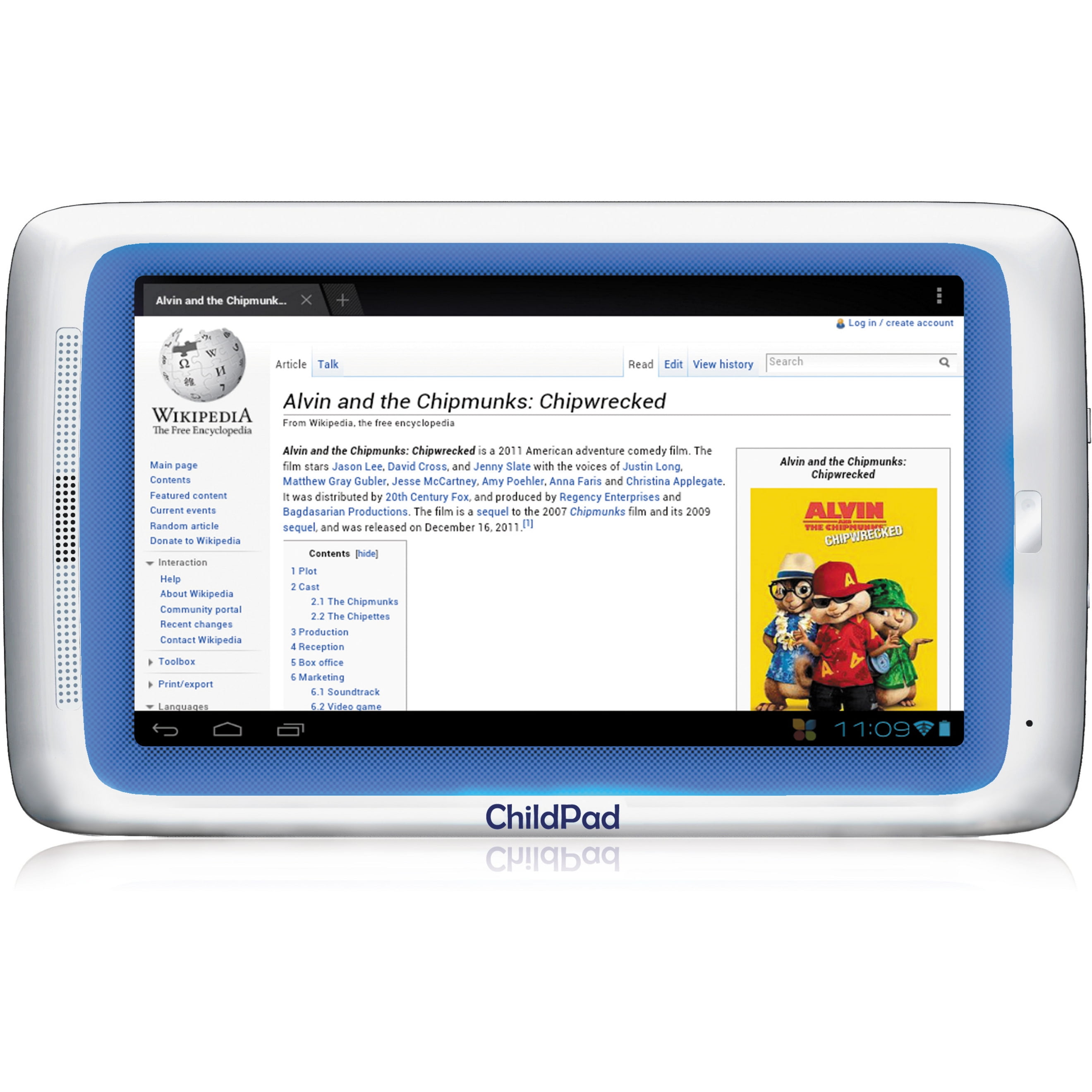 pludselig Akademi tempo Arnova ChildPad Tablet, 7" WVGA, Single-core (1 Core) 1 GHz, 1 GB RAM, 4 GB  Storage, Android 4.0 Ice Cream Sandwich - Walmart.com