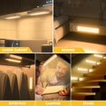 thumbnail image 5 of 2-Pack LED Motion Sensor Light, Wireless Under Cabinet Lights with 3 Modes, USB Rechargeable for Home, Wardrobe, Closet, Cabinet (Warm), 5 of 5
