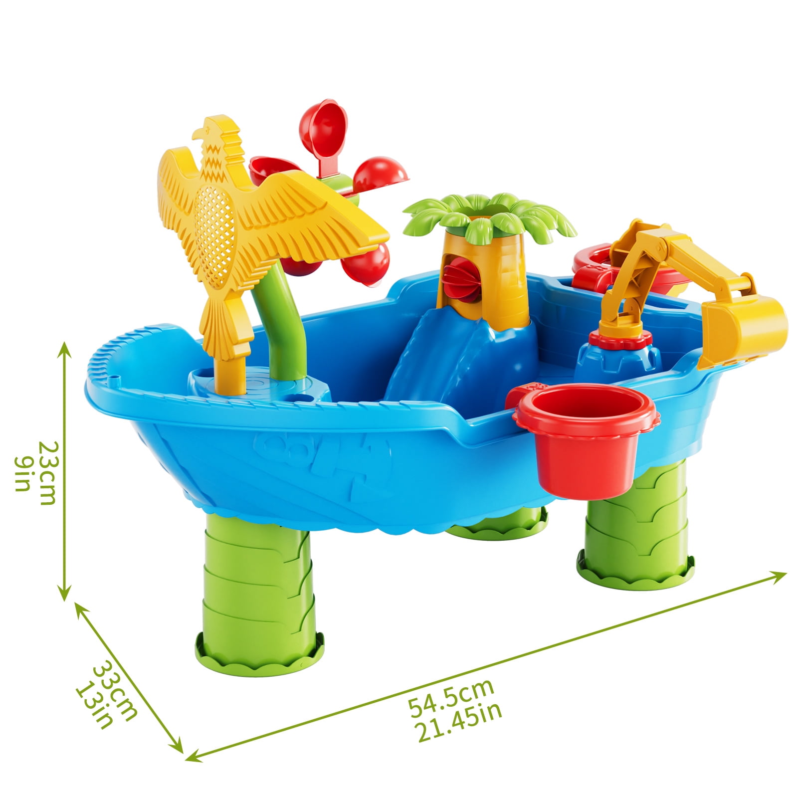 Lucky Doug Water Table for Toddlers Ages 18m+, Kids Outdoor Play Toys - Water Table