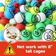 thumbnail image 5 of GSE Games & Sports Expert 75 Bingo Calling Balls, 1.55" Replacement Bingo Balls of Ping Pong Size for Large Bingo Cage, Prize Raffles, Game Nights, 5 of 6