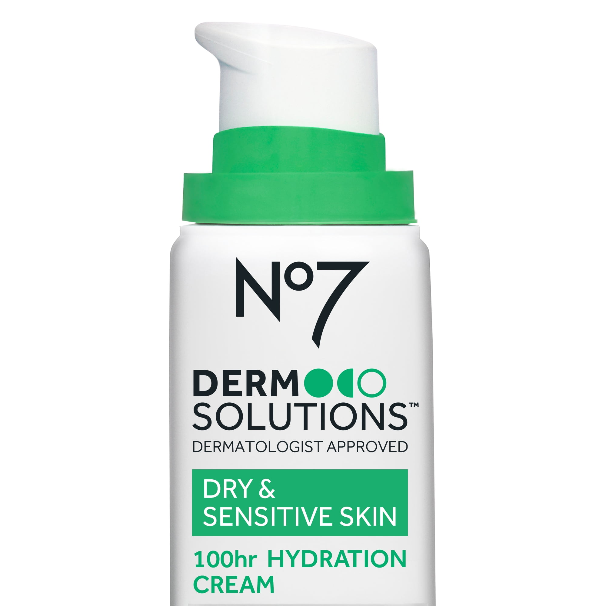 No7 Derm Solutions 100hr Hydrating Face Moisturizer, for Normal to Dry & Sensitive Skin, 3oz