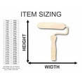 thumbnail image 2 of Unfinished Wood Roller Silhouette - Craft- up to 46" DIY 46" / 1/2", 2 of 3