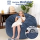 thumbnail image 2 of Yeshouse Sillón puf grande convertible en cama con relleno, 2 en 1, para adultos con funda de pana lavable, sofá cama para sala de estar y dormitorio, 2 of 8