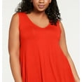 thumbnail image 3 of Style & Co Plus Size Solid Crisscross Back Dress Loving Red 1X, 3 of 3