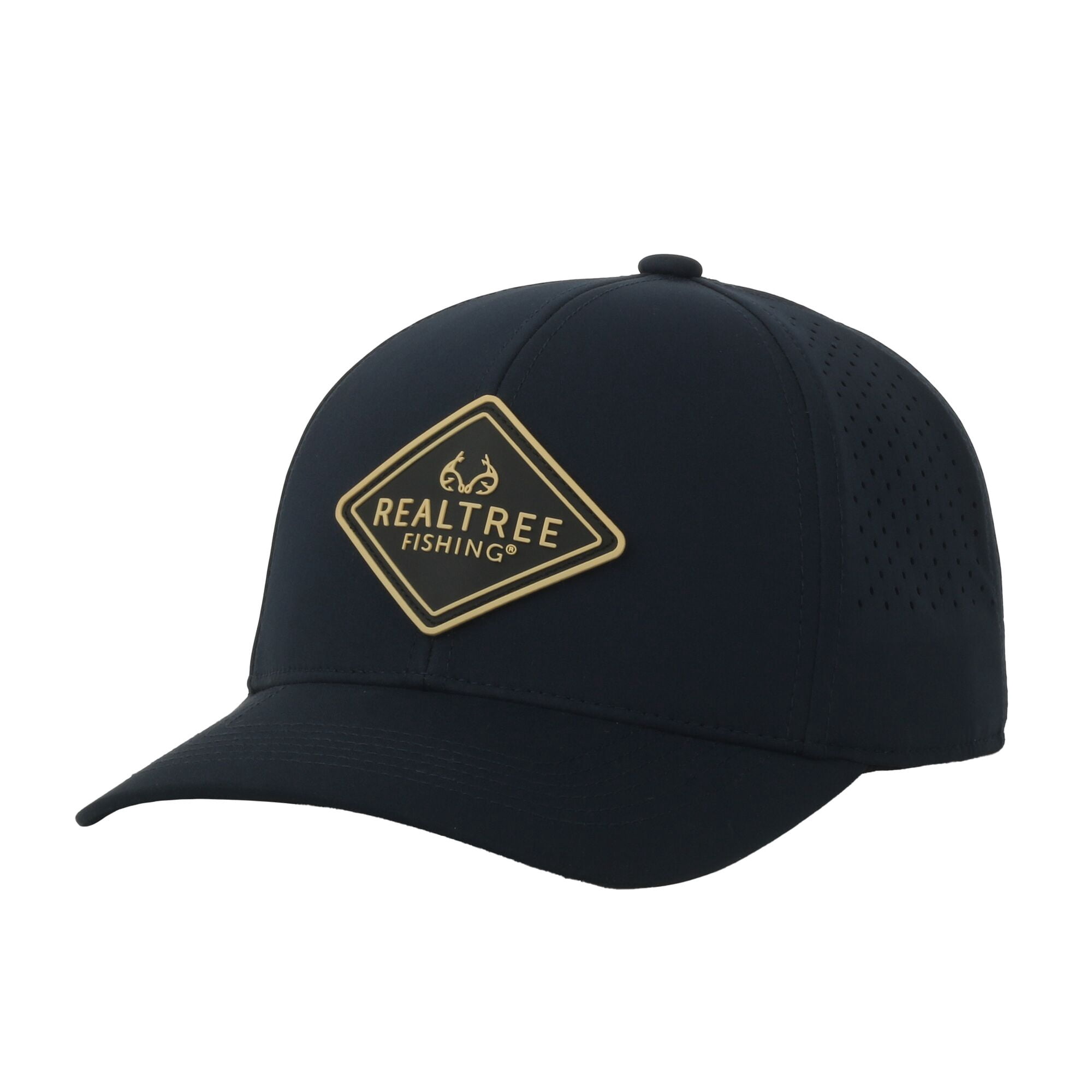 Realtree® Fishing Navy Cap – Structured Full Fabric with NXP Patch, Snapback, One Size