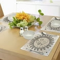 thumbnail image 4 of Ambesonne Sketch Place Mats Set of 4, Sun and Moon, Standard Size, Charcoal Grey Tan, 4 of 6