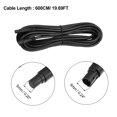 thumbnail image 4 of Unique Bargains 2 Pcs 8 Pin 19.69ft 600cm Backup Camera Extension Cable Dash Camera Cord Wires Car Rear View Camera, 4 of 6