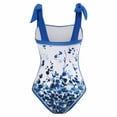 thumbnail image 5 of One Piece Bathing Suit for Women with Bikini Maxi Wrap,Women Floral Print Beach Swimsuit Tropical Bikini Swimwear Cover up Wrap Skirt Summer Holiday Outfit Bathing Suit, 5 of 9