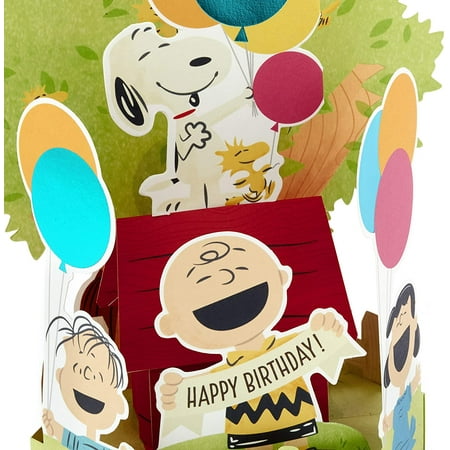 Hallmark Paper Wonder Peanuts Pop Up Birthday Card Snoopy Charlie Brown Day Filled With Fun Walmart Canada