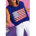 thumbnail image 1 of a.Jesdani Star-Spangled Vest: US Flag, Versatile Fit, Women's Style, 1 of 8