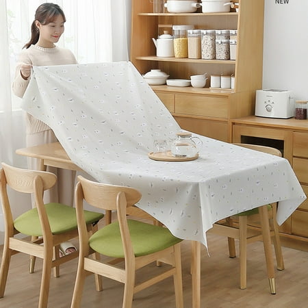 

KAOU Tablecloth Printed Color Waterproof Rectangle Oil-proof Desk Cover for Home