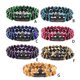 thumbnail image 5 of Guardurnaity de piedra Natural para hombres y mujeres, reemplazo decorativo antiguo portátil, brazalete Flexible para padres, adorno de joyería Ropa, zapatos y accesorios Miscelánea Verde, 5 of 6