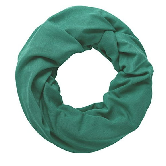 Peach Couture Cotton Soft Touch Vivid Colors Infinity Loop Scarf Scarves Jersey Knit Army Green