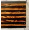 thumbnail image 3 of Rustic Handmade Pecan and Black Wooden American Flag Wall Art, Rustic American Flag, Indoor Outdoor Americana Patriotic Décor, 3 of 8