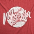 thumbnail image 2 of Womens Baseball Mama T Shirt Cute Little League Mom Tee Womens Graphic Tees, 2 of 7
