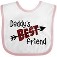 thumbnail image 3 of Inktastic Daddy's Best Friend- Arrow and Plaid Letters Boys or Girls Baby Bib, 3 of 4