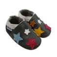 thumbnail image 4 of Mejale Soft Sole Leather Baby Crib Shoes Infant Toddler Prewalkers 0-3 Years(Dark Grey,0-6 Months), 4 of 6