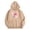 Khaki, variant on Oversized Hoodie for Girls Long Sleeve Girls Sweatshirt Lightweight Ocean Pullover Top Kangaroo Pocket Embroidered Girl Clothes Back to School