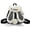 Black, variant on Cute Faux Fur Bunny Backpack, Plaid Ear Plush Rucksack with PomPom Tail, Drawstring Bucket Bag, Adjustable Strap for Daily Travel Winter Use, Black