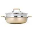 thumbnail image 5 of Granitestone Everyday Pan with Steamer, Aluminum Non-stick, Champagne, 5 of 6