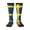 3 Black, variant on Swedish Flag Knee High Socks for Women Long Leg Warmers Socks