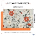 thumbnail image 6 of Yayeee Doormat for Indoor Entrance 32" x 20" Non Slippery Floor Rug, Red and White Floral Pattern, 6 of 8