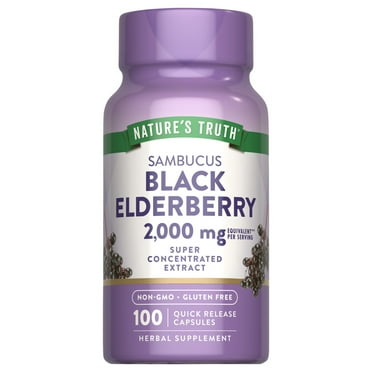 Sambucus Black Elderberry 100 Capsules