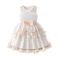 thumbnail image 1 of SXcggal One Robe de Fête Sans Manches pour Filles Tout-Petits Robe de Fête Dansante Vêtements Respirants Mignons Décontractés Robe Fille, 1 of 5