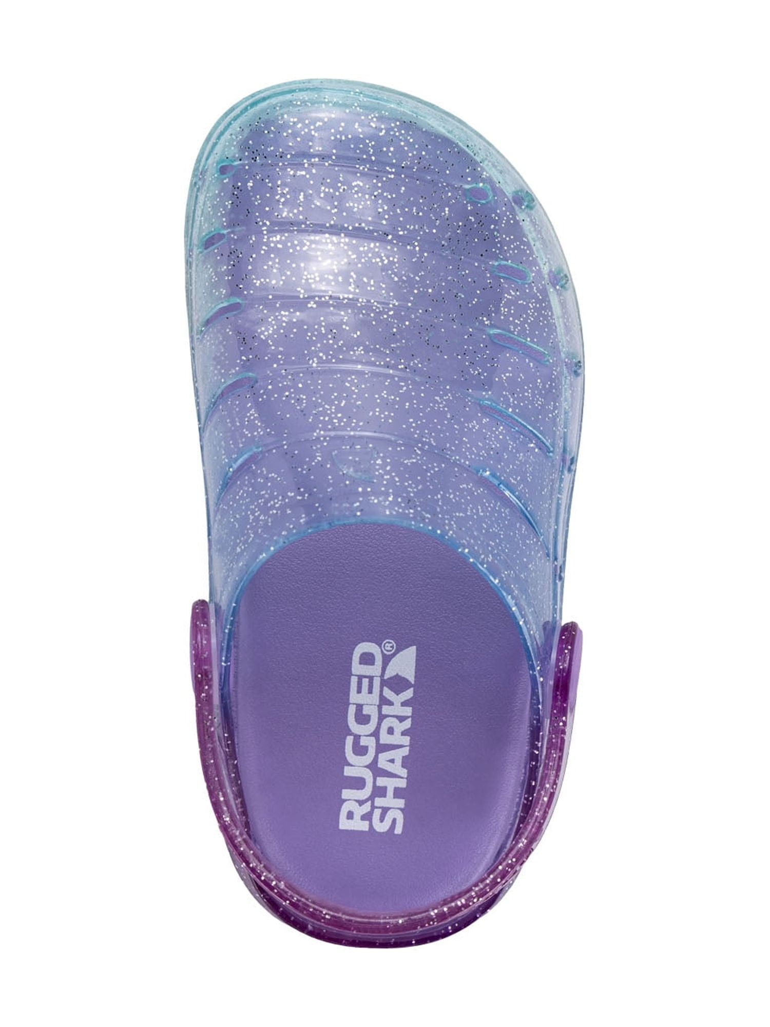 Rugged Shark Toddler, Little, and Big Girls Jelly Clog