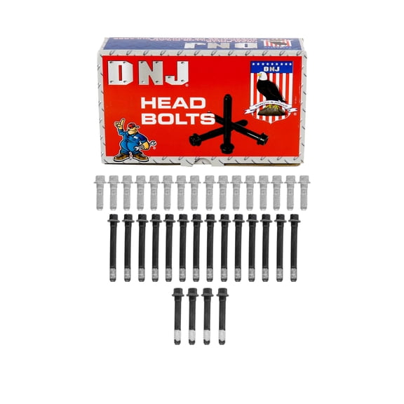DNJ HBK3101 Head Bolt Kit Fits Cars & Trucks 62-02 Chevrolet Bel Air 4.3L-5.7L OHV 16v