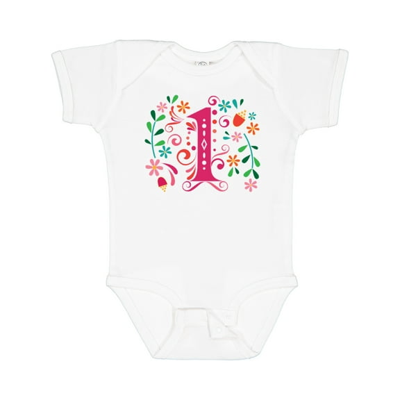 Inktastic 1st Birthday Party 1 Year Old Girls Girls Baby Bodysuit