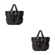thumbnail image 1 of Minnieouse Bolso de mano ligero y acolchado con cómodas correas acolchadas para los hombros Bolso tipo almohada Negro Negro 2Conjunto, 1 of 6