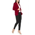 thumbnail image 6 of Moa Collection Women's Long Sleeve Open Front Blazer Solid Office Jacket (S-3XL), 6 of 6