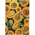 thumbnail image 2 of Sunflower Flowers Rectangle Tablecloth, Dust Proof Anti Wrinkle Wipeable Table Cloth Tabletop for of Dinner Kitchen Wedding Holiday Party 60"x60" Home Decor, 2 of 7