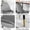 Gray,White, variant on 3-Piece Round Dining Set for Small Spaces, Trestle Dining Table with 2 Boucle Chairs White and Multi