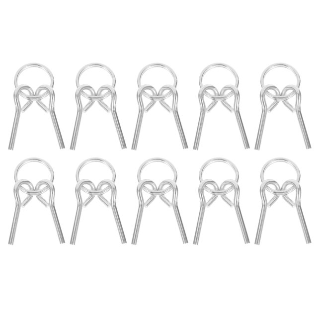 Hytrove 10Ud Accesorios Para Tienda De Con Pasador Conector De Hierro Plateado Para Uso En Exterior