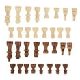 thumbnail image 4 of Chess Pieces Replacement, 32 Pieces Chessmen Pieces Only Moderate Size Smoother  Ideal Gifting  For Family Gathering For Professionals, 4 of 8