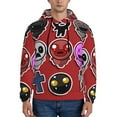 thumbnail image 3 of Saiise The Binding of Isaac Men's Graphic Print Long Sleeve Drawstring Hoodie Pullover Sweatshirt-Large, 3 of 6