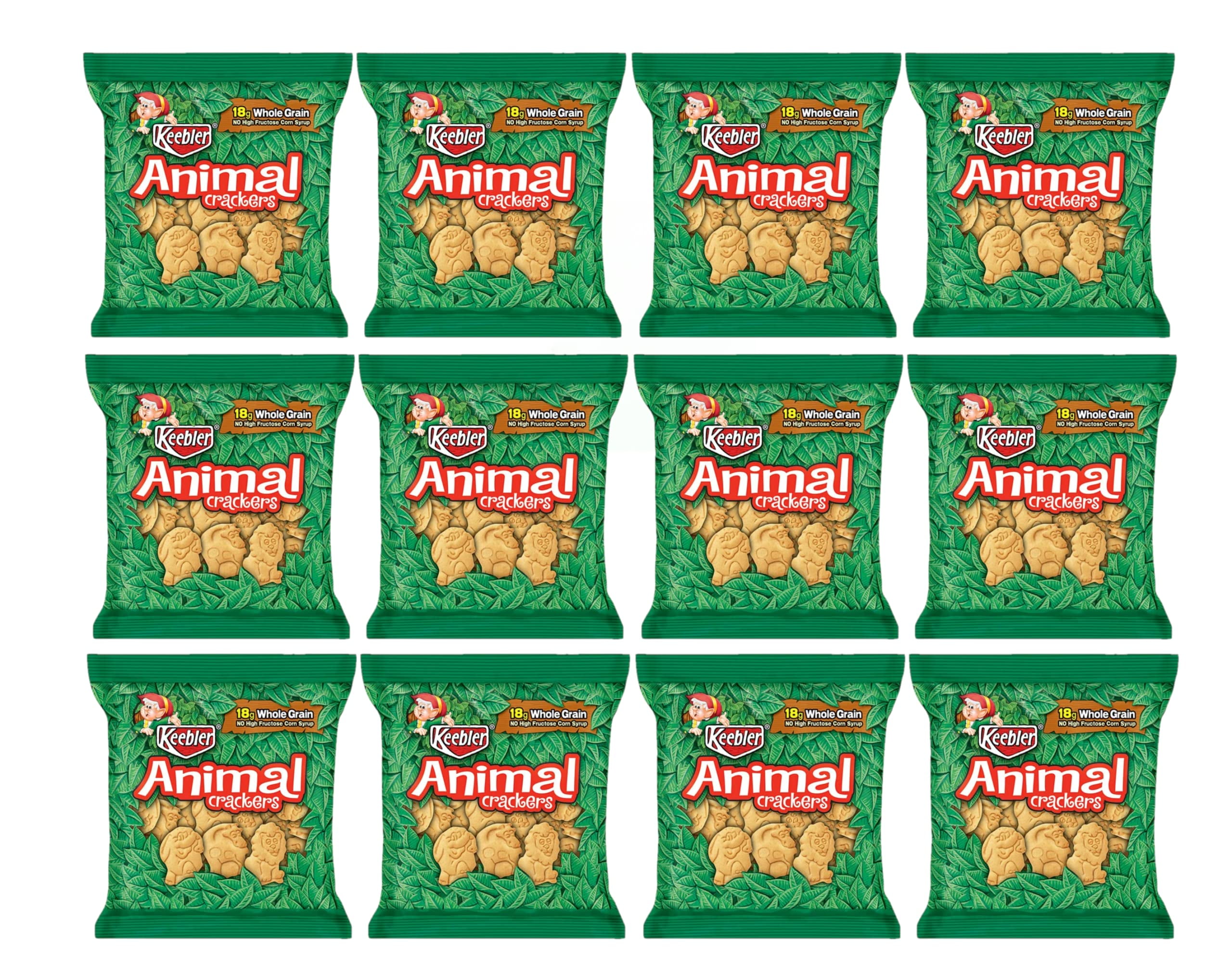 Keebler Animal Crackers, 1oz Pouches, Pack of 15