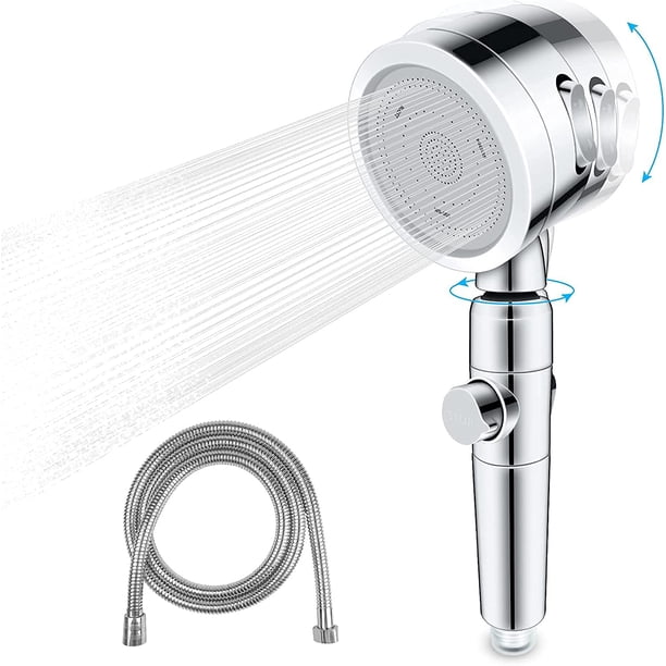Shower Head with Hose Hand Shower Bathroom Installations Water Saving ...