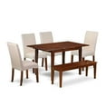 thumbnail image 2 of East West Furniture Dining Room Set Mahogany, PSDR6C-MAH-01, 2 of 6