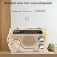 thumbnail image 2 of Radio AM SW Solaire de Charge Récepteur de Radios d'Urgence Manivelle Bluetooth 5.2 Support TF USB, 2 of 5