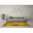 thumbnail image 3 of Ahgly Company Machine Washable Indoor Rectangle Oriental Yellow Industrial Area Rugs, 2' x 4', 3 of 4