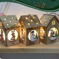 thumbnail image 3 of XMMSWDLA Christmas Decorations Christmas Snow Village Decor Xmas Lantern Decorative Resin House Building Figurine DecoracióN with Led Light for Kids Boys & Girls Led Lights, 3 of 3