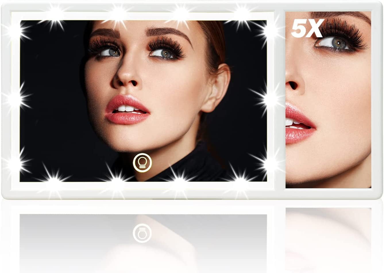 JOYTUTUS Car Visor Vanity Mirror Car Makeup Mirror with LED Lights