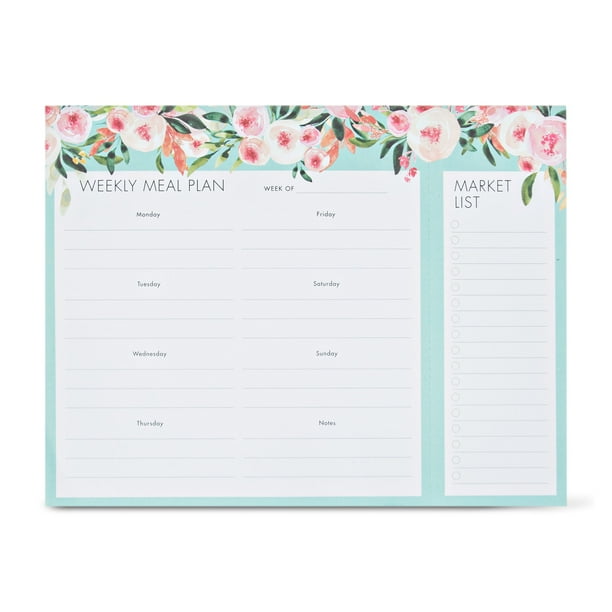 Pen+Gear Weekly Meal Planner Pad, 60 Sheets