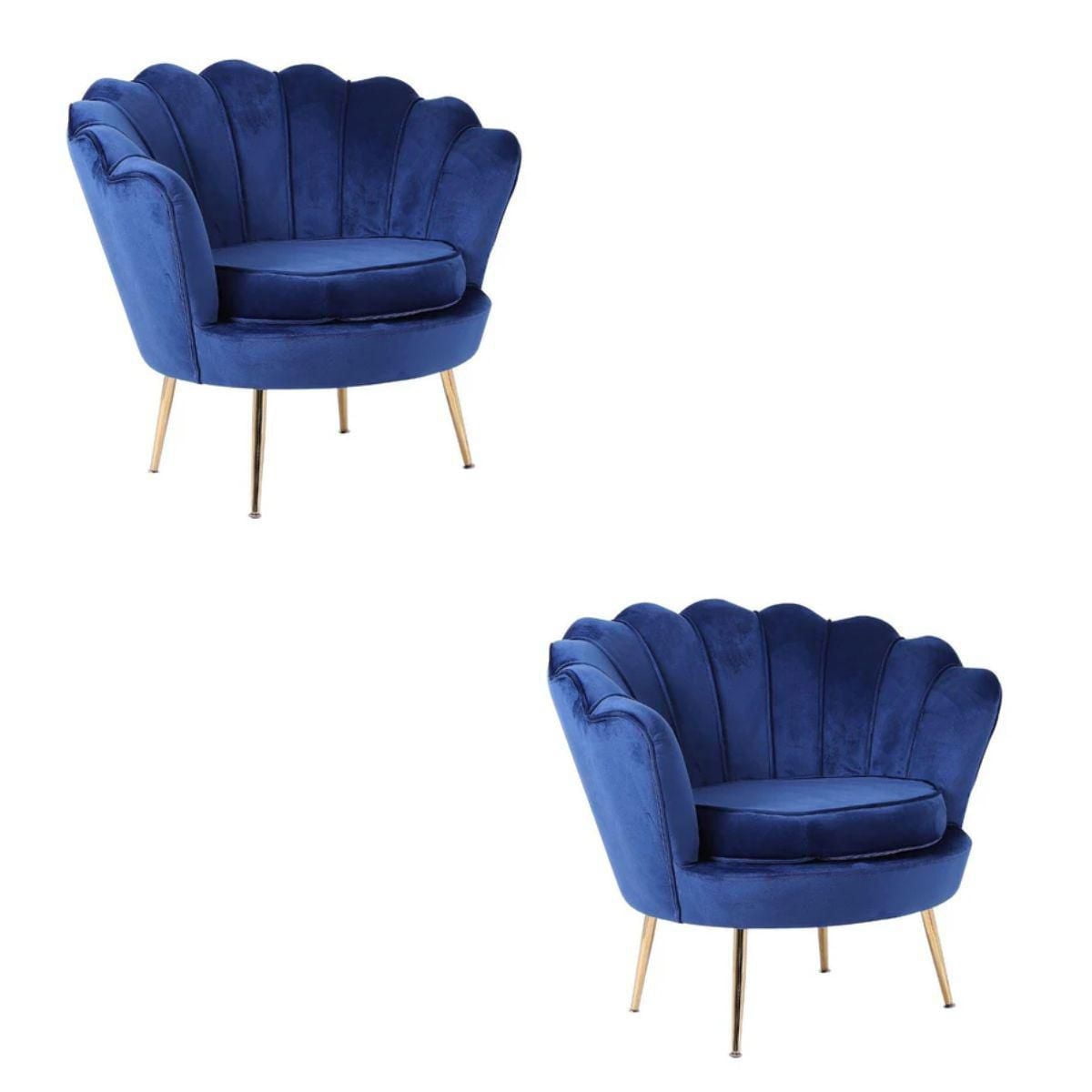 Heavenly Collection Grey Accent Chair SET OF 2