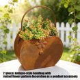 thumbnail image 3 of Decorative Iron Flowerpot Open Mouth Planter Container Flower Vase Decorative Vase For Party Indoor Decoration Ornament, 3 of 9