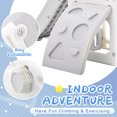 thumbnail image 4 of 4 in 1 Toddler Slide and Climb Set, Kids Playground Climber Slide Playset with Basketball Hoop, Climb Stairs and Toy Storage Space Freestanding Play Combination for Babies Indoor & Outdoor, Gray, 4 of 7