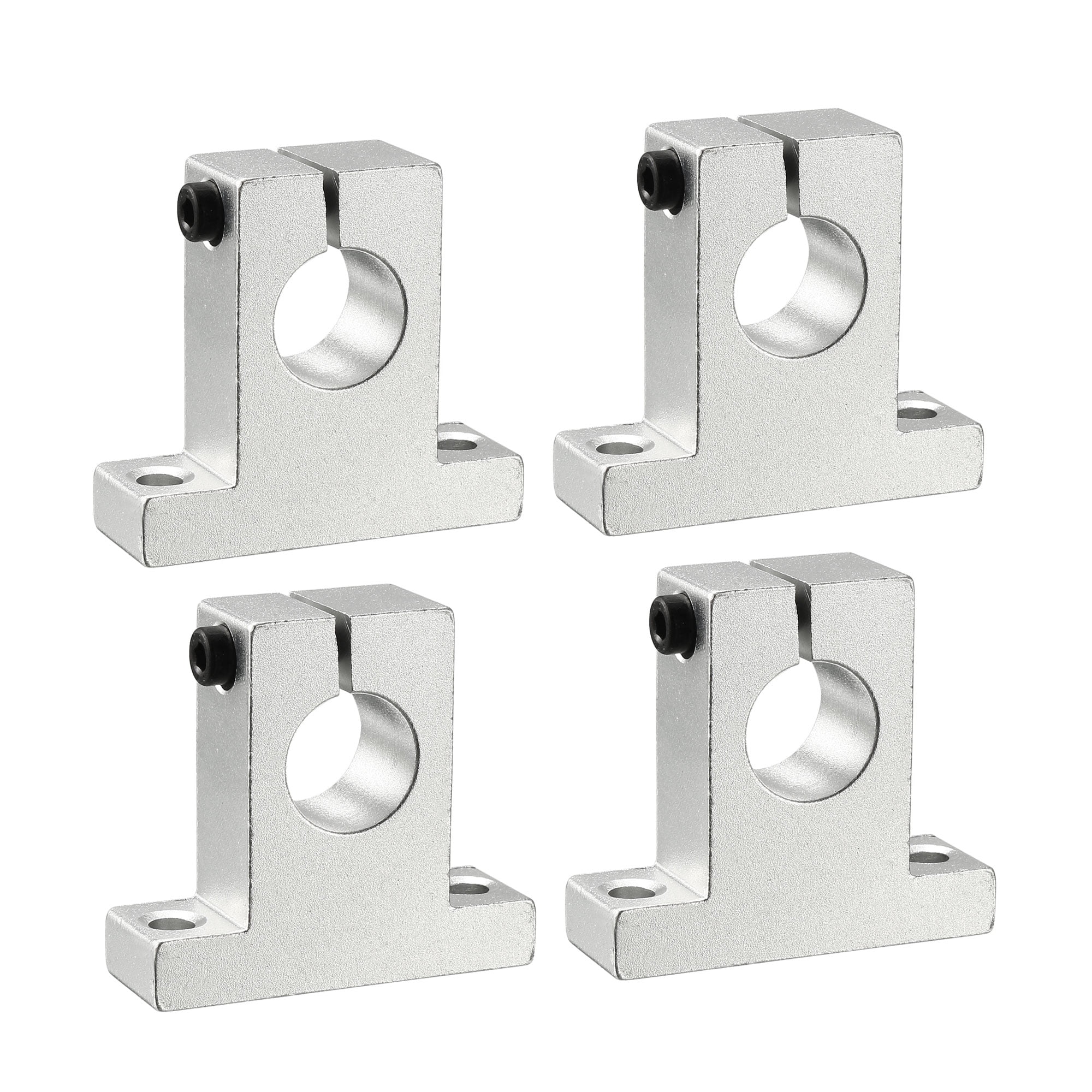 4PCS SK16 Aluminum Linear Motion Rail Clamping Rod Rail Guide Support for 16mm Dia Shaft